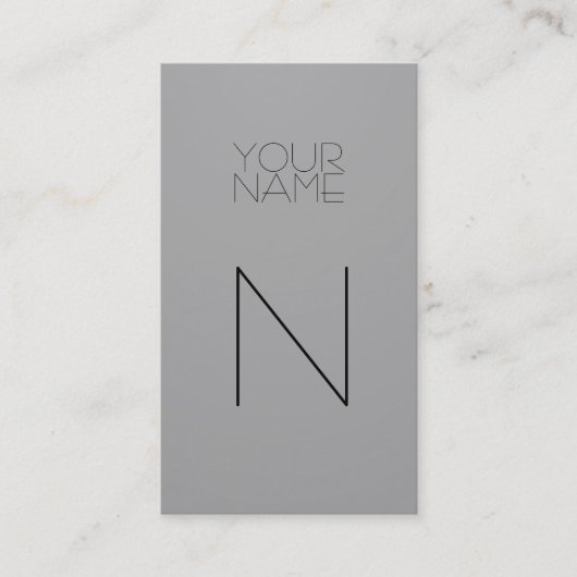 Mode Licht Grijs Visitekaartje (Voorkant)