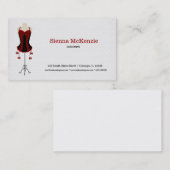 Mode Lingerie (rood) Visitekaartje (Voorkant / Achterkant)