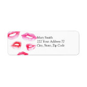 Mode Lips Adreslabel Etiket (Voorkant)