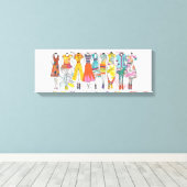 Mode Lovert kunstfoto's afdrukken Kleurrijke Mode  (Insitu (Houten vloer))