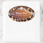 Mode Luipaard Sticker Sieraden Bruin (Tas)