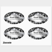 Mode Luipaard Sticker Sieraden Wit Zwart (Vel)