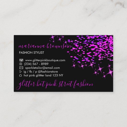 Mode Lux-styrelnaaimachine Visitekaartje (Achterkant)