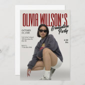 Mode magazine foto afstuderen kaart (Voorkant / Achterkant)