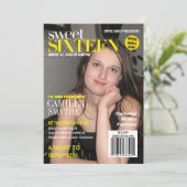 Mode Magazine Juist Hoesje Sweet Sixteen Partij Kaart (Staand voorkant)