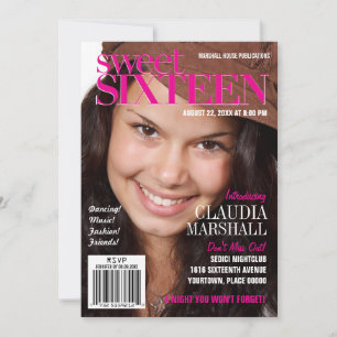 Mode magazine Linkerroze Sweet Sixteen Partij Kaart