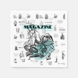 Mode magazine servetten voor vrouwen