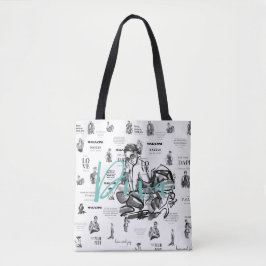 Mode magazine vrouwen tote bag