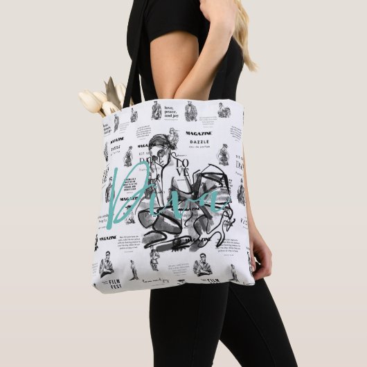 Mode magazine vrouwen tote bag (Dichtbij)