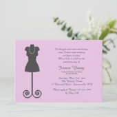 Mode Mannequin Uitnodiging (Staand voorkant)