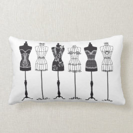  mode mannequins silhouettes kussen