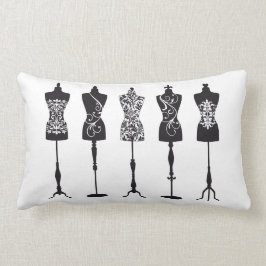  mode mannequins silhouettes kussen