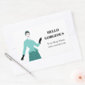 Mode Marketing Labels, online winkelverpakking Rechthoekige Sticker (Envelop)