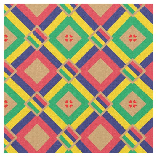 Mode Mauritius Flag & Mauritius Trendy Fabric Stof (Close Up)