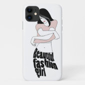 mode meisje Case-Mate iPhone case (Achterkant)