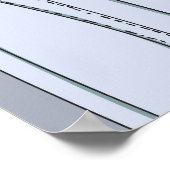Mode meisje dat moderne kleren draagt poster (Hoek)