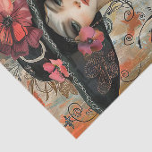  MODE MEISJE DECOUPAGE TISSUEPAPIER (Detail)