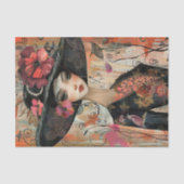  MODE MEISJE DECOUPAGE TISSUEPAPIER (Voorkant)