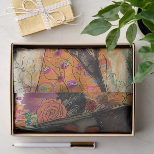  MODE MEISJE DECOUPAGE TISSUEPAPIER (Geschenk)