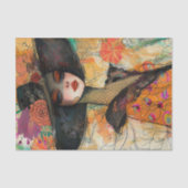  MODE MEISJE DECOUPAGE TISSUEPAPIER (Voorkant)