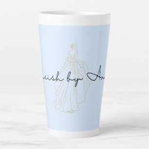 Mode Meisje Lijn Kunst Minimalistische Esthetische Latte Mok