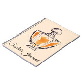 Mode meisje met parfumeflesje notitieboek (Linkerzijde)