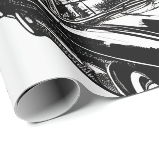  Mode Meisje Tekening Cadeaupapier (Rol Hoek)