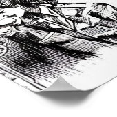 Mode Meisje Tekening Poster (Hoek)