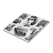  Mode Meisje Tekening Tegeltje (Zijkant)