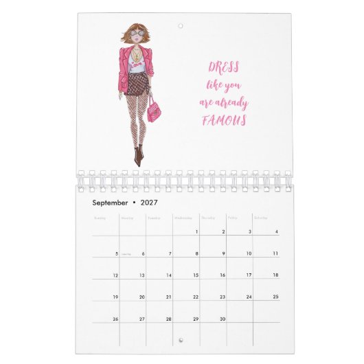 Mode meisjes Agenda Kalender (Sep 2027)