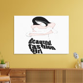 Mode meisjes canvas afdruk (Insitu (Woonkamer))