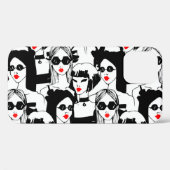 Mode meisjes, model, zonnebril, patroon. Case-Mate iPhone case (Achterkant (horizontaal))