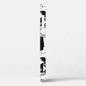 Mode meisjes, model, zonnebril, patroon. Case-Mate iPhone case (Achterkant / Links)