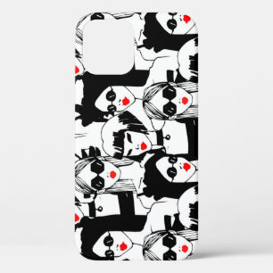 Mode meisjes, model, zonnebril, patroon. Case-Mate iPhone case