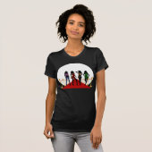 Mode Meisjes Modellen op Rode Tapijt Vrouwen T-Shi T-shirt (Voorkant volledig)