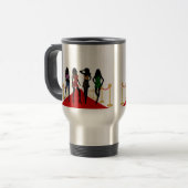 Mode Meisjes op de Rode Tapijt Reizen Mok (Voorkant links)