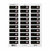 Mode-meisjes rode tapijt - Aangepaste zwarte label (Full Sheet)