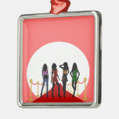 Mode meisjes Rode tapijt Roze aangepaste Ornamente Metalen Ornament (Links)