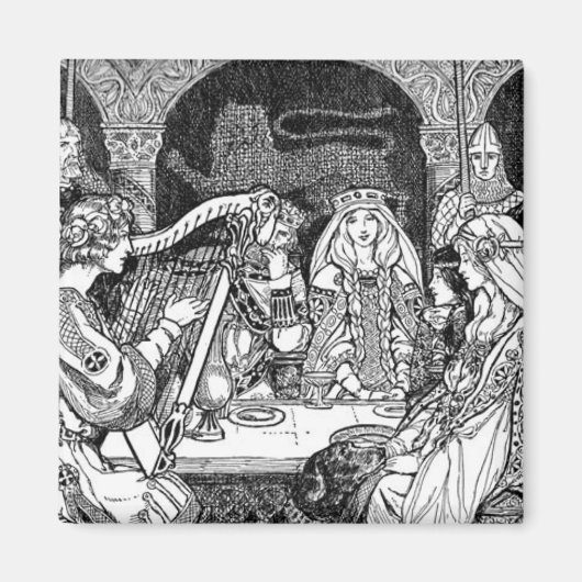 Mode Middeleeuwen Magnet (Voorkant)