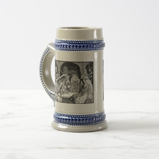 Mode middeleeuwen Stein Bierpul (Voorkant links)