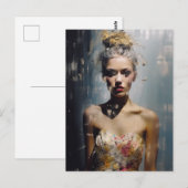 Mode Model Blond Vrouw Fotografie Briefkaart (Voorkant / Achterkant)