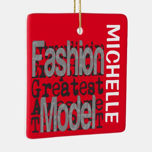 Mode Model Extraordinaire CUSTOM Keramisch Ornament (Rechts)