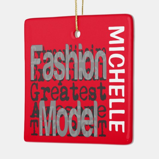Mode Model Extraordinaire CUSTOM Keramisch Ornament (Links)