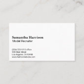 Mode Model Glitterige Schittering Visitekaartje (Achterkant)