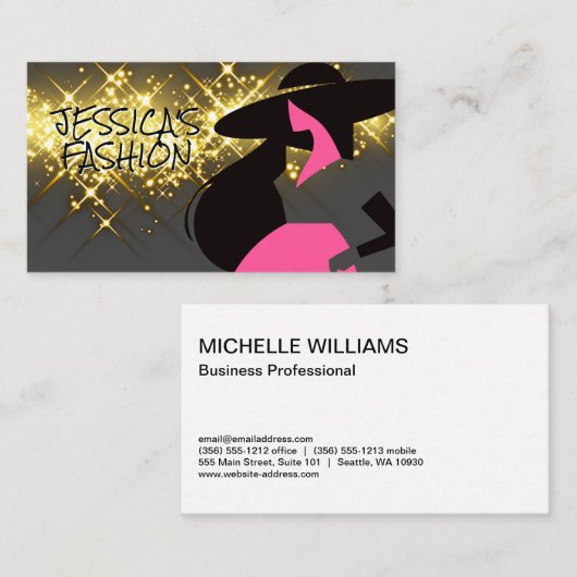 Mode Model Logo Visitekaartje (Voorkant / Achterkant)