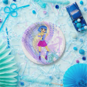 Mode model manga anime dans girl papieren bordje (Feest)