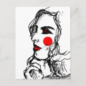 Mode Model Schets Briefkaart (Voorkant)