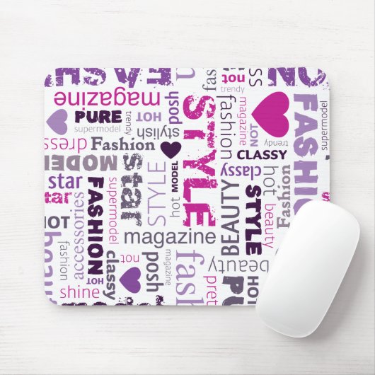 Mode Model Stijl Beauty Gepersonaliseerde Mousepad Muismat (Met muis)