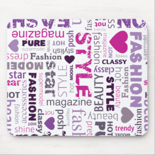 Mode Model Stijl Beauty Gepersonaliseerde Mousepad Muismat