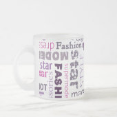 Mode Model Stijl Frosted Glass Coffee Mok Cup (Links)